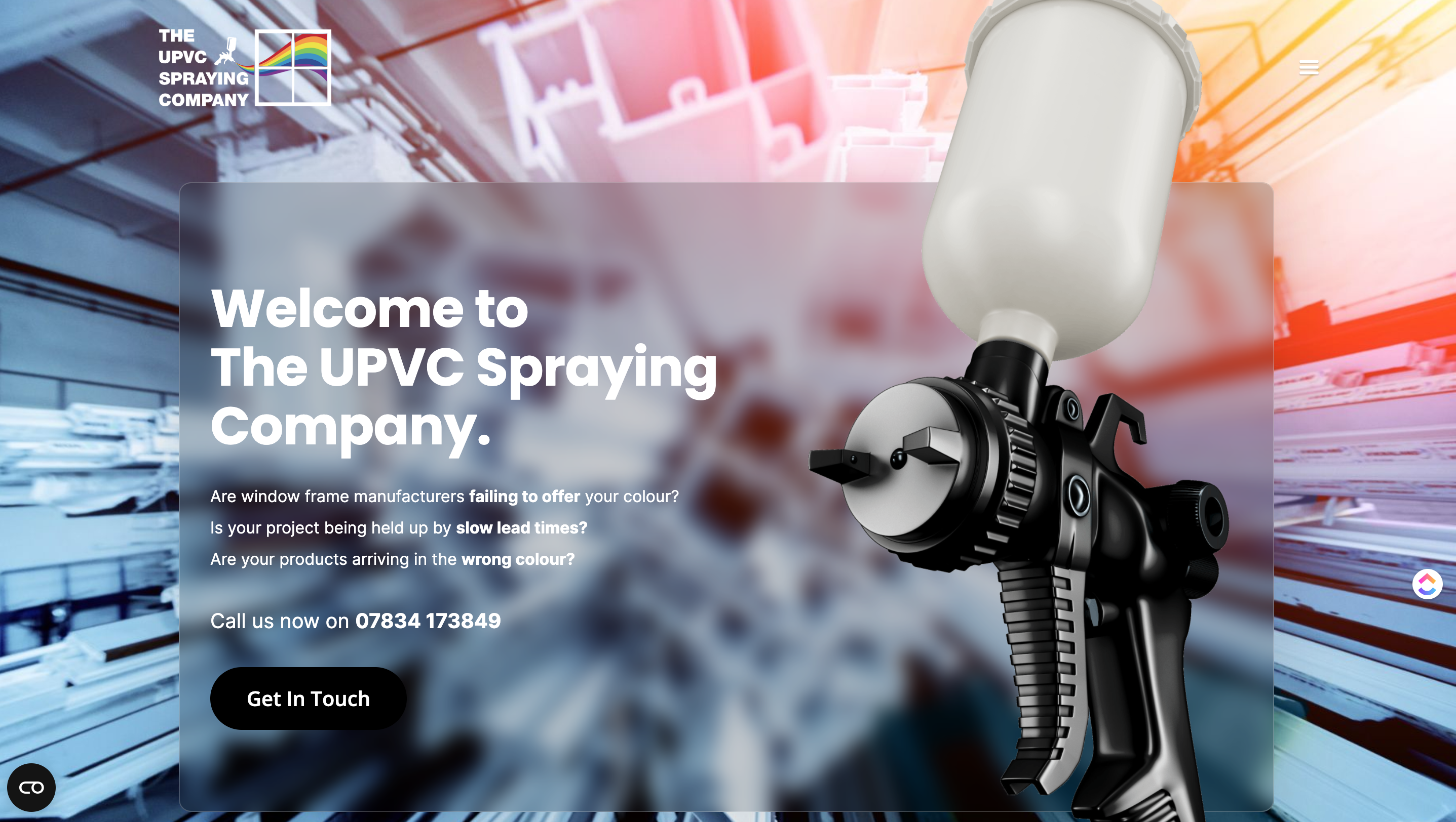 Single Page Webflow Site for Spraying Company