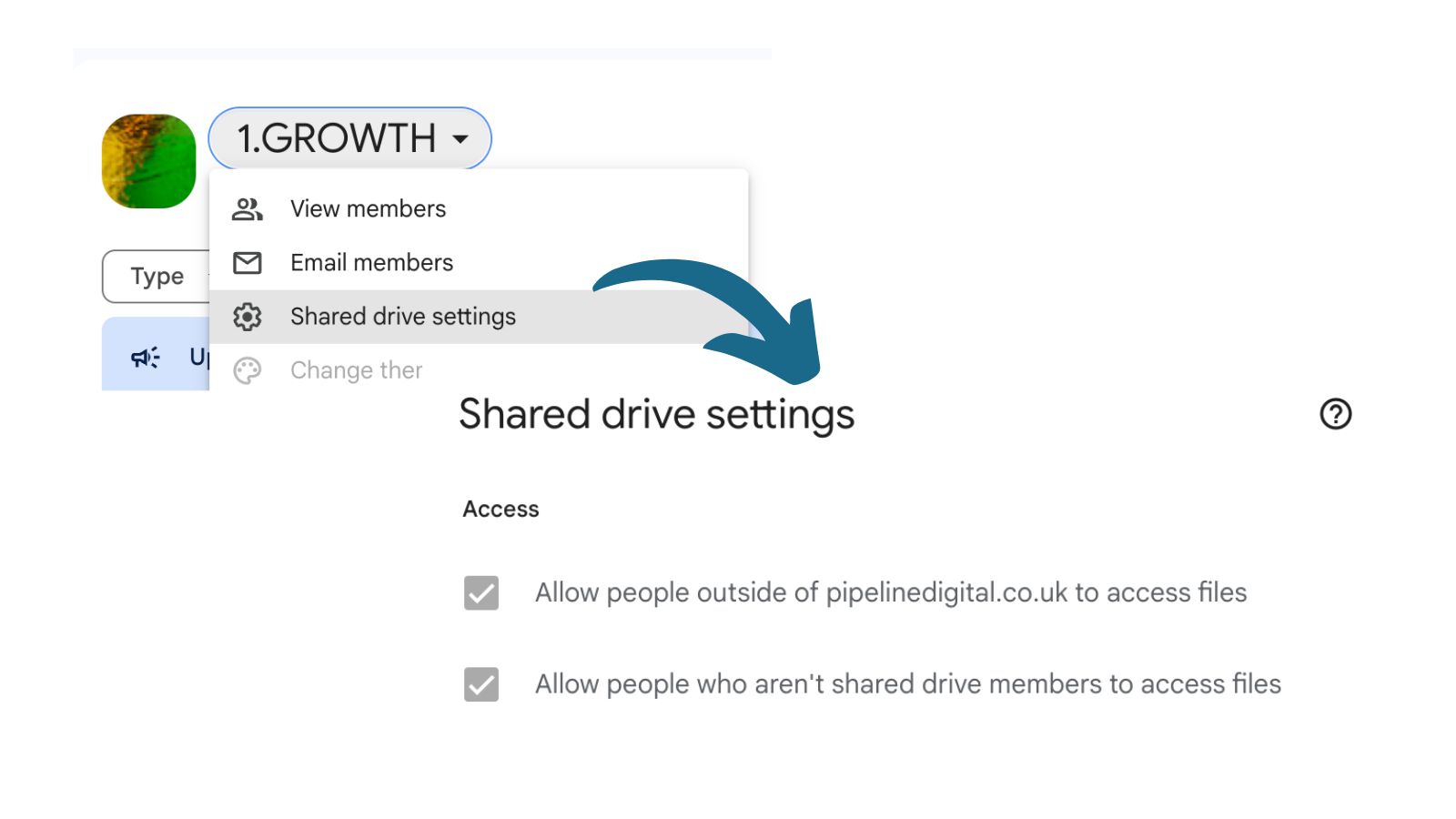 Share and Receive Files on Shared Drives with Non-Google Accounts
